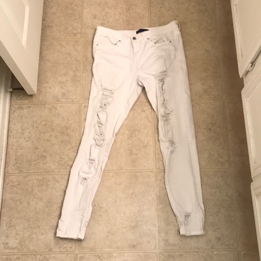 Zara super distressed jeans